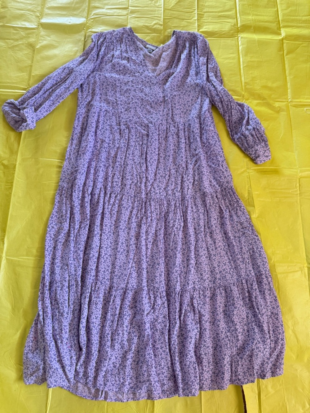 a new day Lavender Floral Tiered Maxi Dress